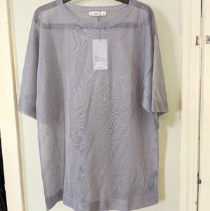 Zara Knit Metallic Top